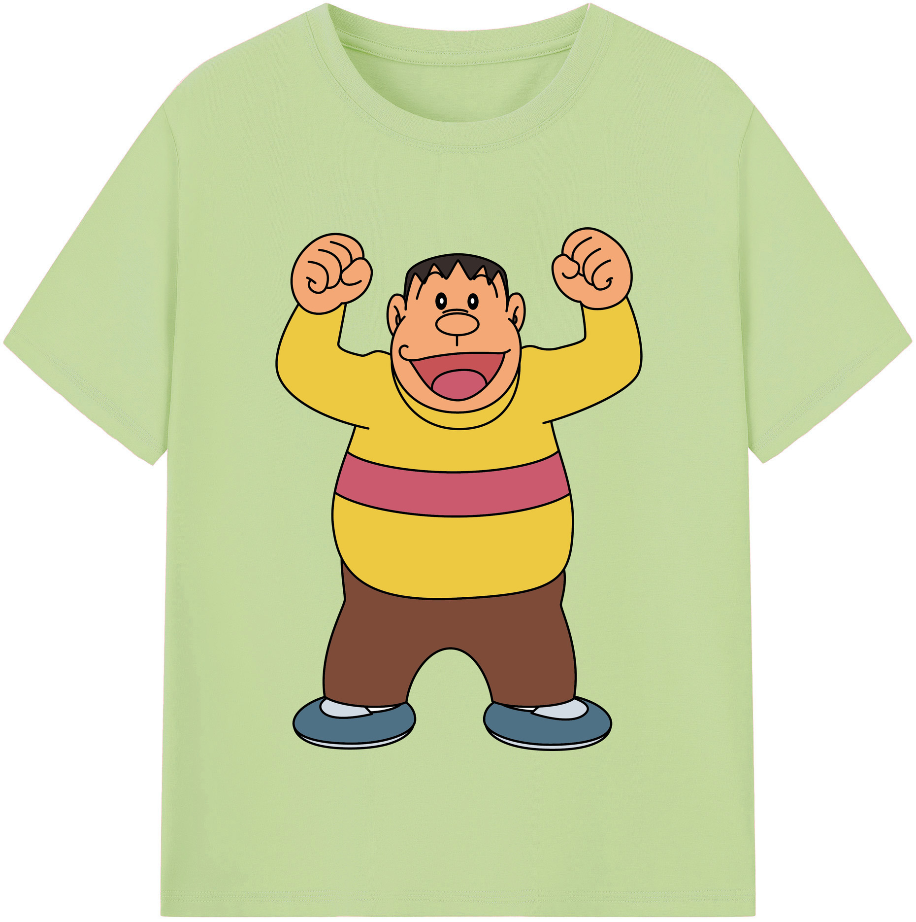 （画像用） ドラえもん 剛田武 Doraemon Gouta Takeshi 綿100％半袖Tシャツ（フロントプリント）